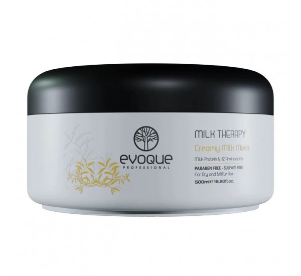 Evoque Professional Milk Therapy Hair Mask Дълбоко възстановяваща маска с млечни протеини и 12 аминокиселини 500ml
